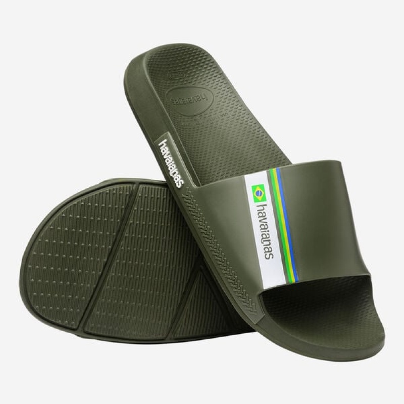 Havaianas Brasil Men's Slides | KOEWDQ-192