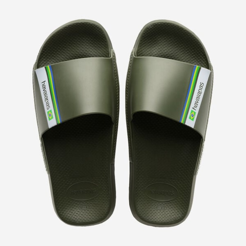 Havaianas Brasil Men\'s Slides | KOEWDQ-192