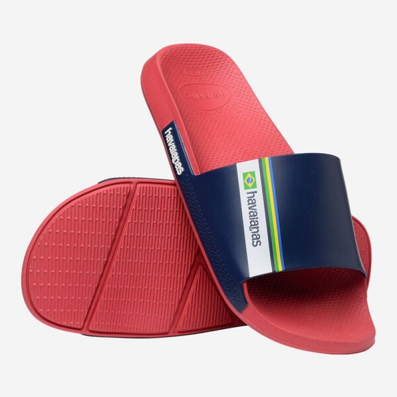 Havaianas Brasil Men's Slides | LVFUKD-238