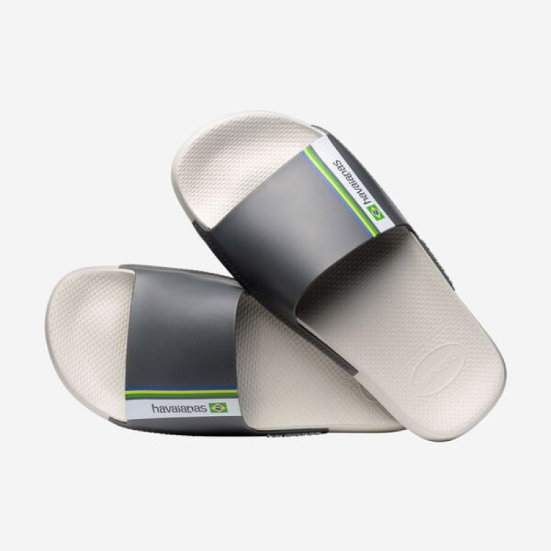 Havaianas Brasil Men's Slides | WOTQCV-510