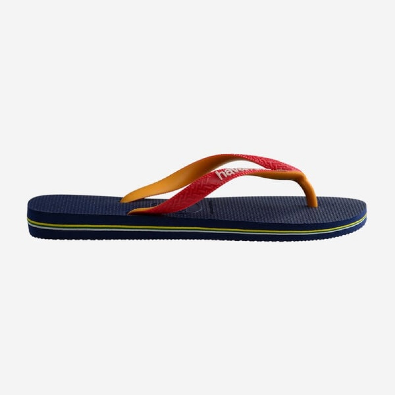 Havaianas Brasil Mix Men's Flip Flops | OVMCNE-140