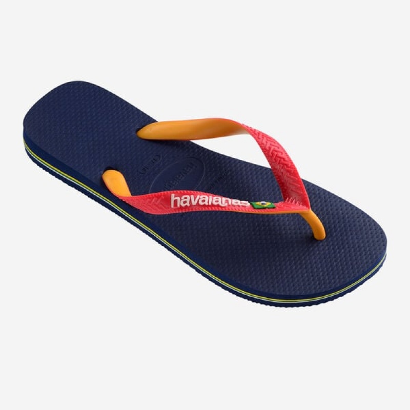 Havaianas Brasil Mix Men's Flip Flops | OVMCNE-140