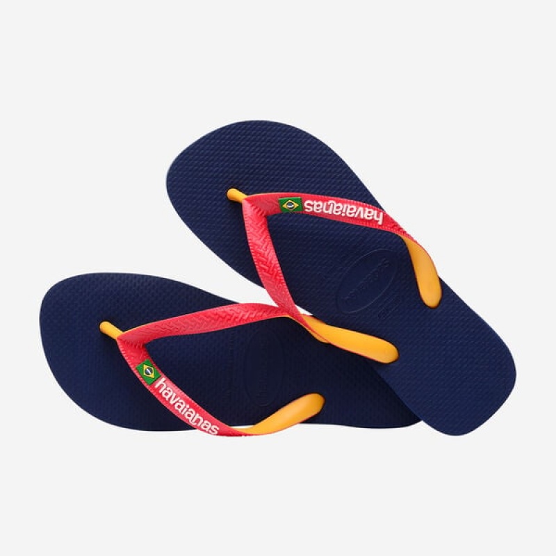 Havaianas Brasil Mix Men's Flip Flops | OVMCNE-140