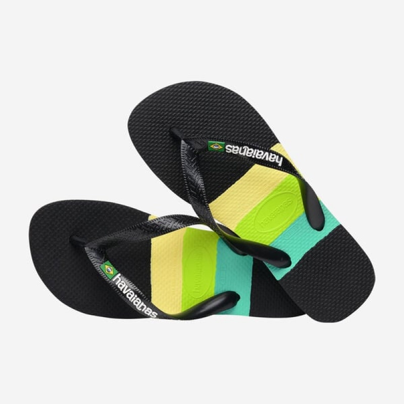 Havaianas Brasil Tech Men's Flip Flops | DAGZVK-175