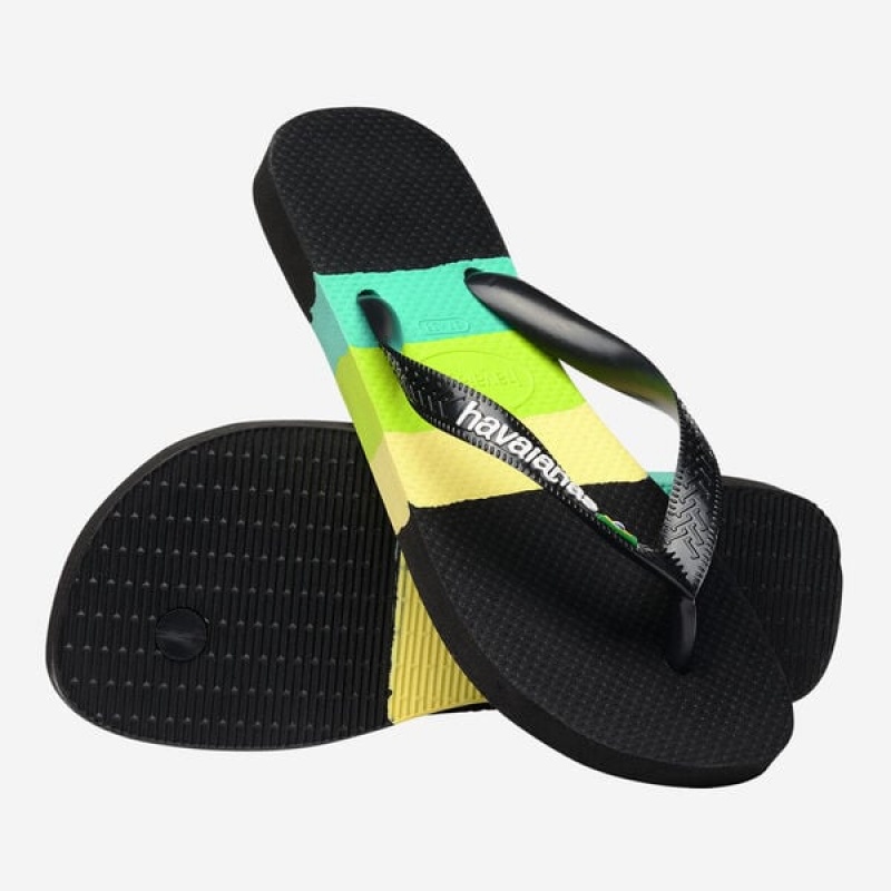 Havaianas Brasil Tech Men's Flip Flops | DAGZVK-175