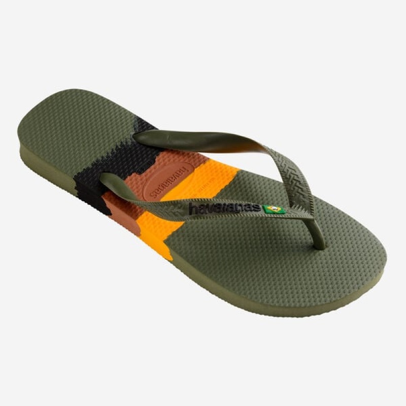 Havaianas Brasil Tech Men's Flip Flops | MFHYLW-048