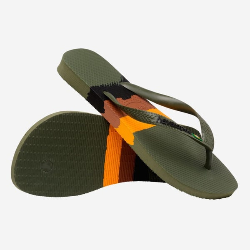 Havaianas Brasil Tech Men's Flip Flops | MFHYLW-048