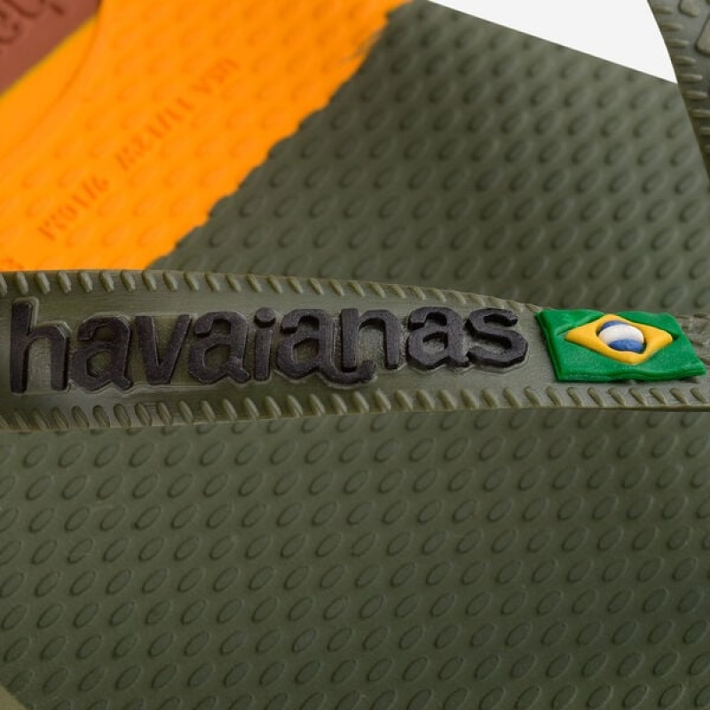 Havaianas Brasil Tech Men's Flip Flops | MFHYLW-048