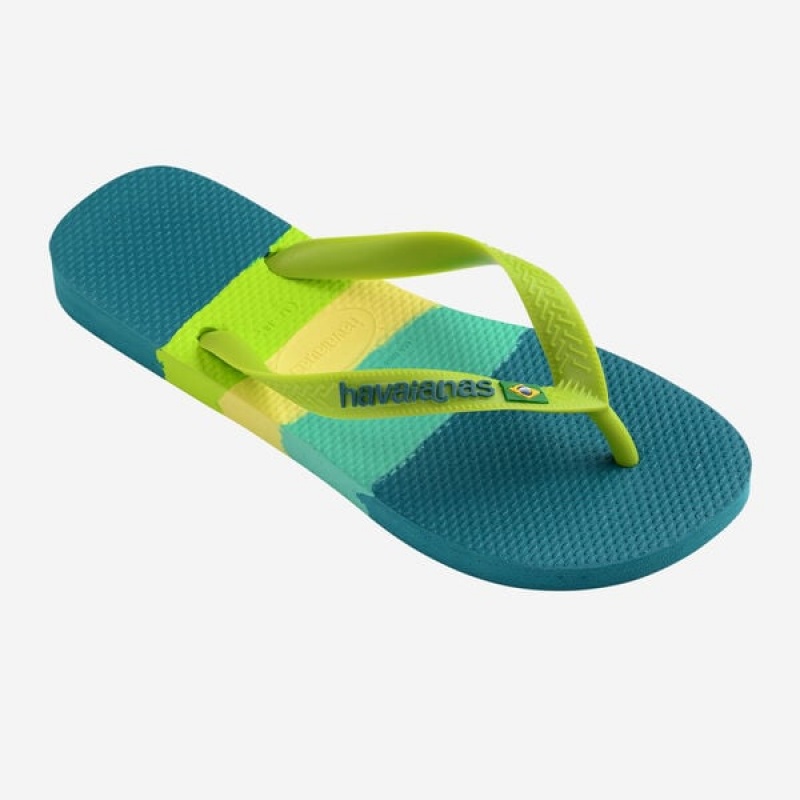 Havaianas Brasil Tech Men's Flip Flops | QIKBTM-631