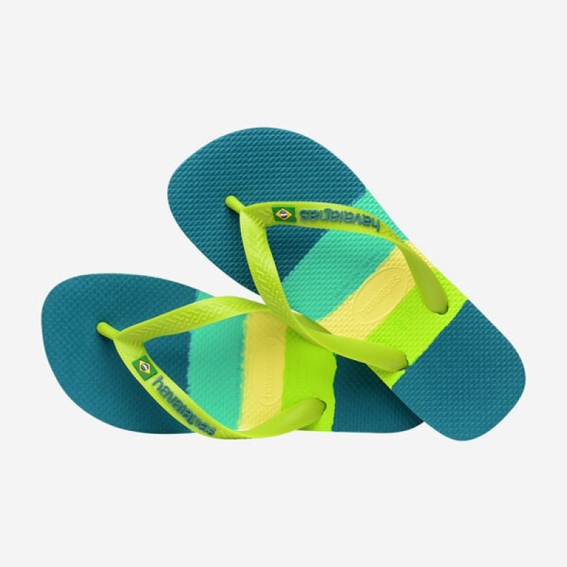 Havaianas Brasil Tech Men's Flip Flops | QIKBTM-631