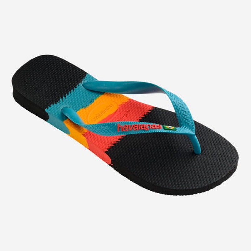 Havaianas Brasil Tech Men's Flip Flops | RZUWKE-325