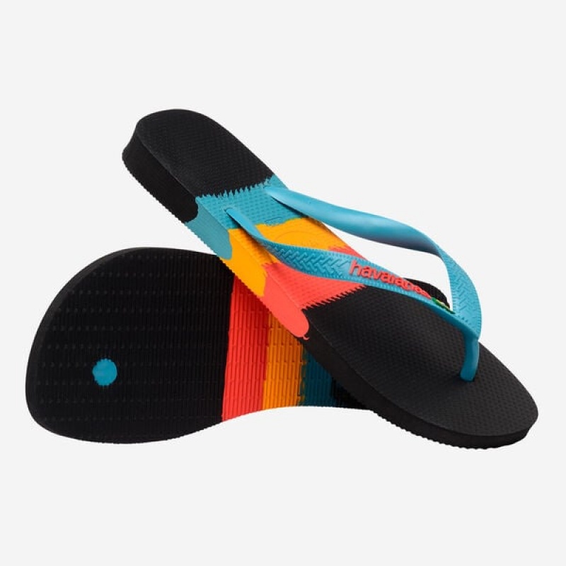 Havaianas Brasil Tech Men's Flip Flops | RZUWKE-325