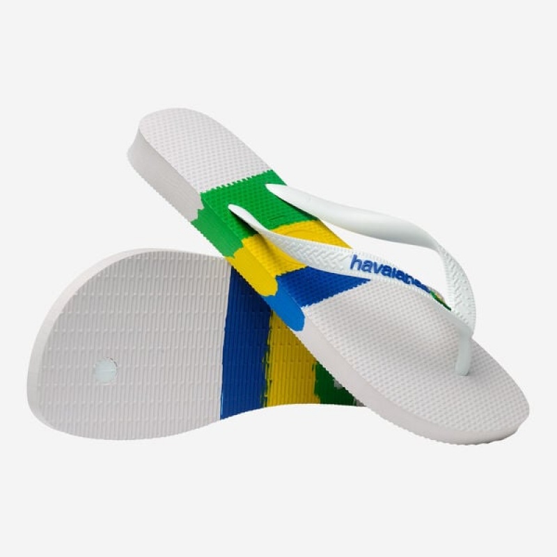 Havaianas Brasil Tech Men's Flip Flops | YHPRLD-286