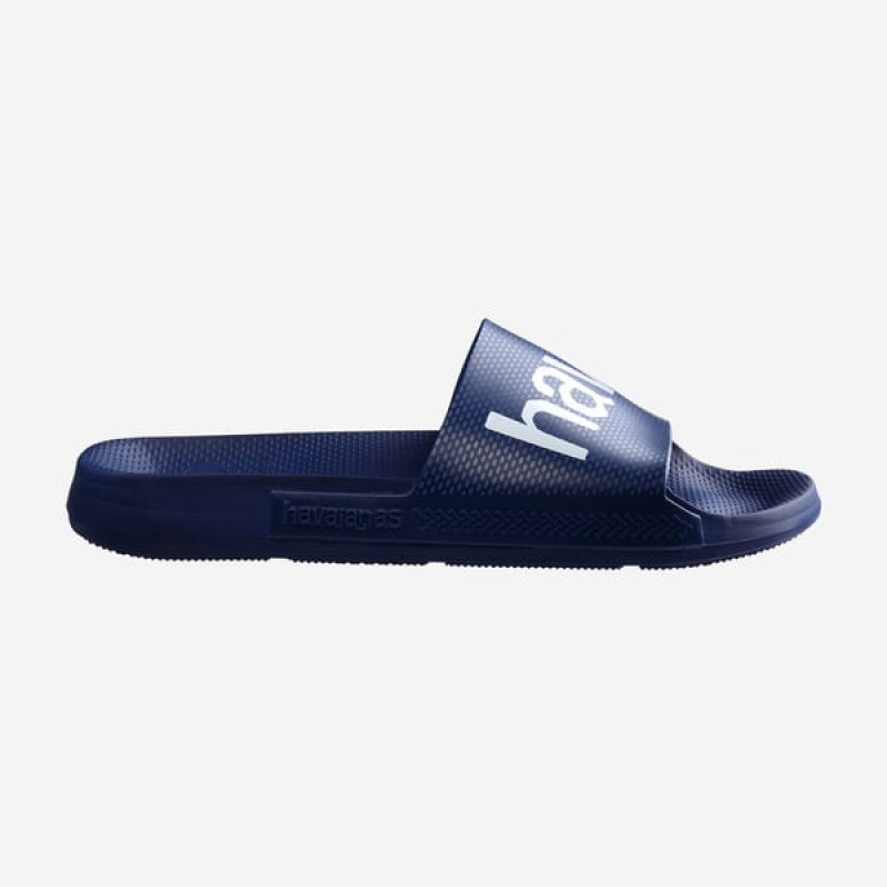 Havaianas Classic Logomania Men's Slides | HCYQWJ-173