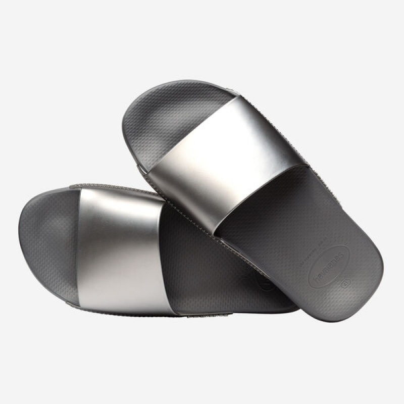 Havaianas Classic Metallic Men's Slides | IYLWCD-601