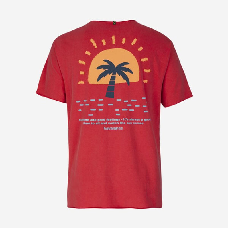 Havaianas Coqueiro Sunshine Men's T Shirts | CYPMQO-218