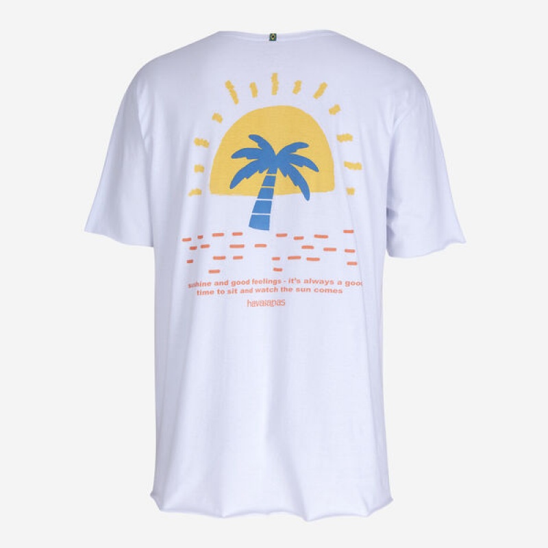 Havaianas Coqueiro Sunshine Men's T Shirts | BMYSQF-582