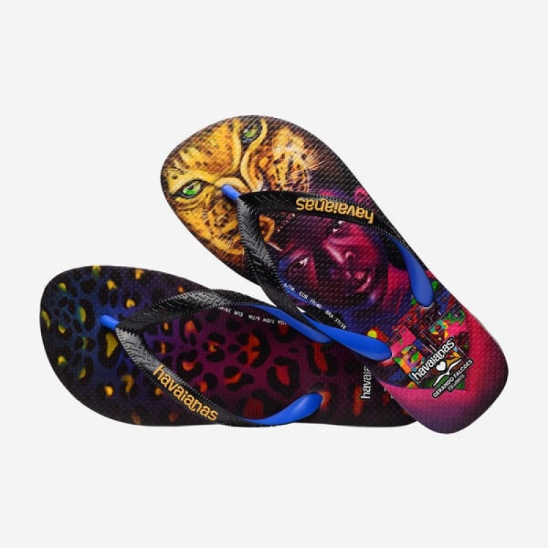 Havaianas Favela Creations Men's Flip Flops | QYSEXA-795