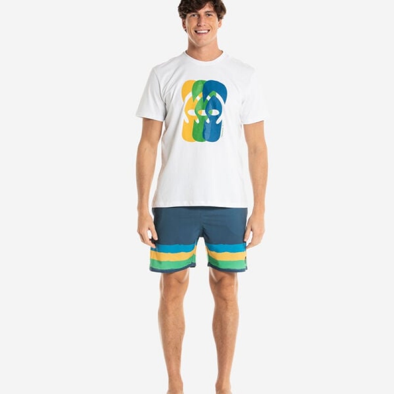 Havaianas Ff Collage Men's T Shirts | JASBQH-852