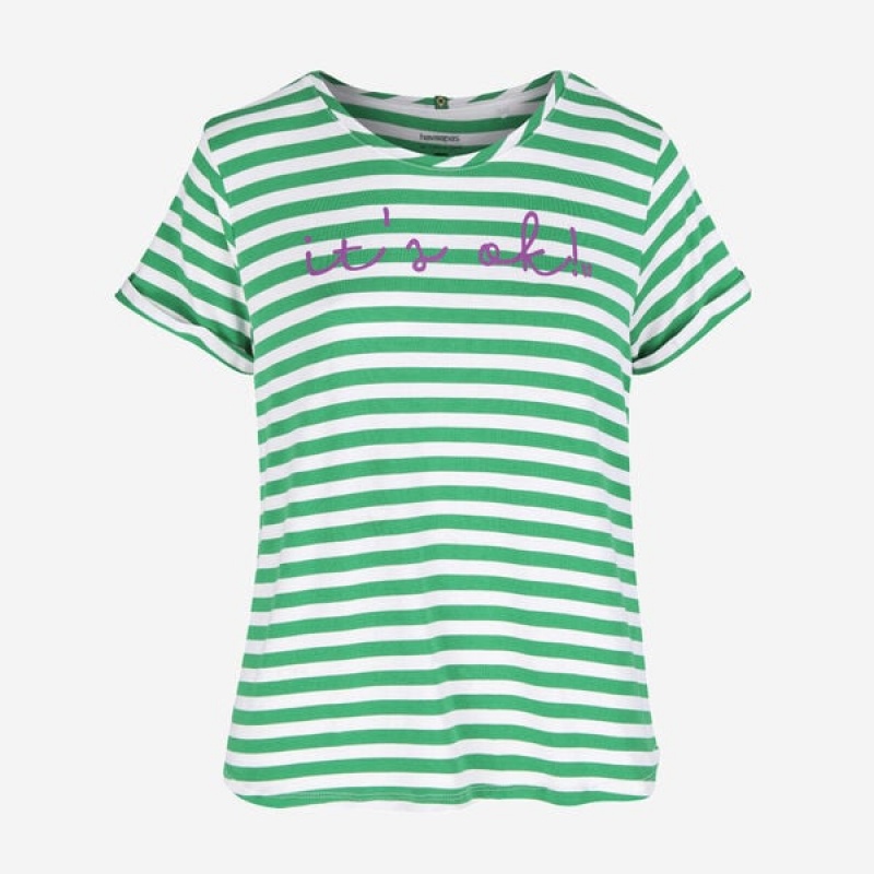 Havaianas It's Ok Women's T Shirts | QCKGXT-865