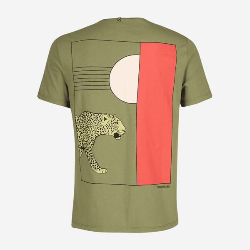 Havaianas Jaguar Back Men's T Shirts | UGCSKP-617