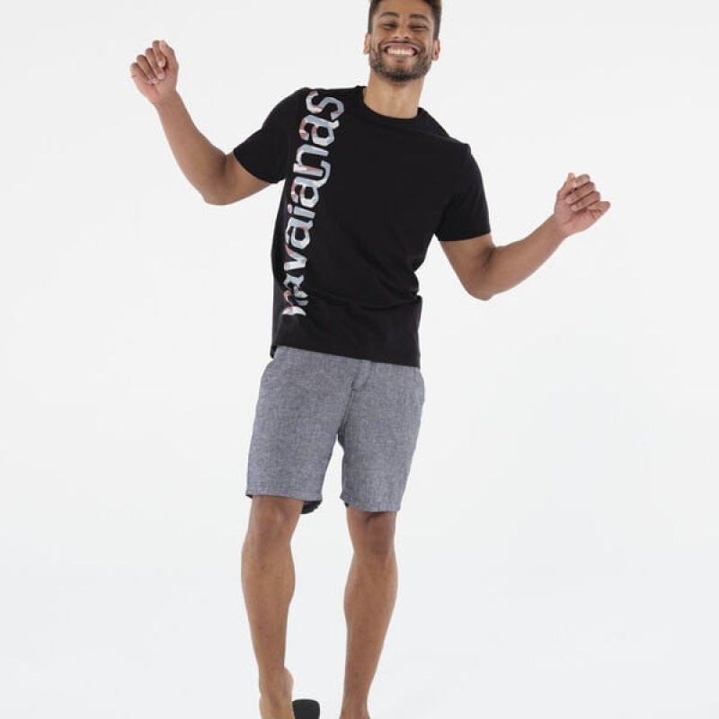 Havaianas Logomania Camu Men's T Shirts | NBPCJQ-782