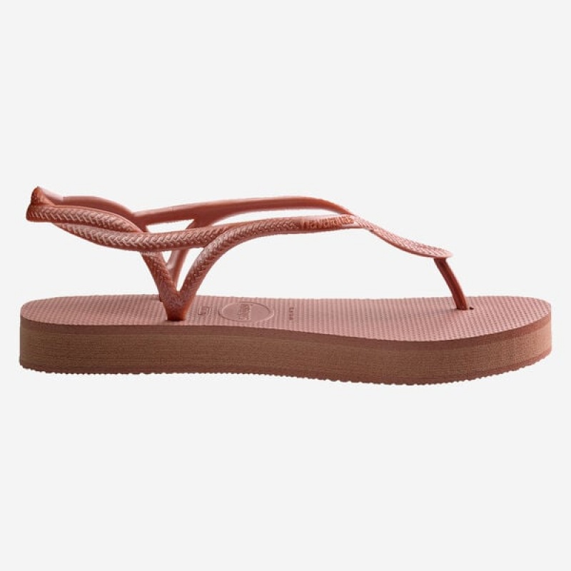 Havaianas Luna Flatform Women's Sandals | SXMKAQ-162