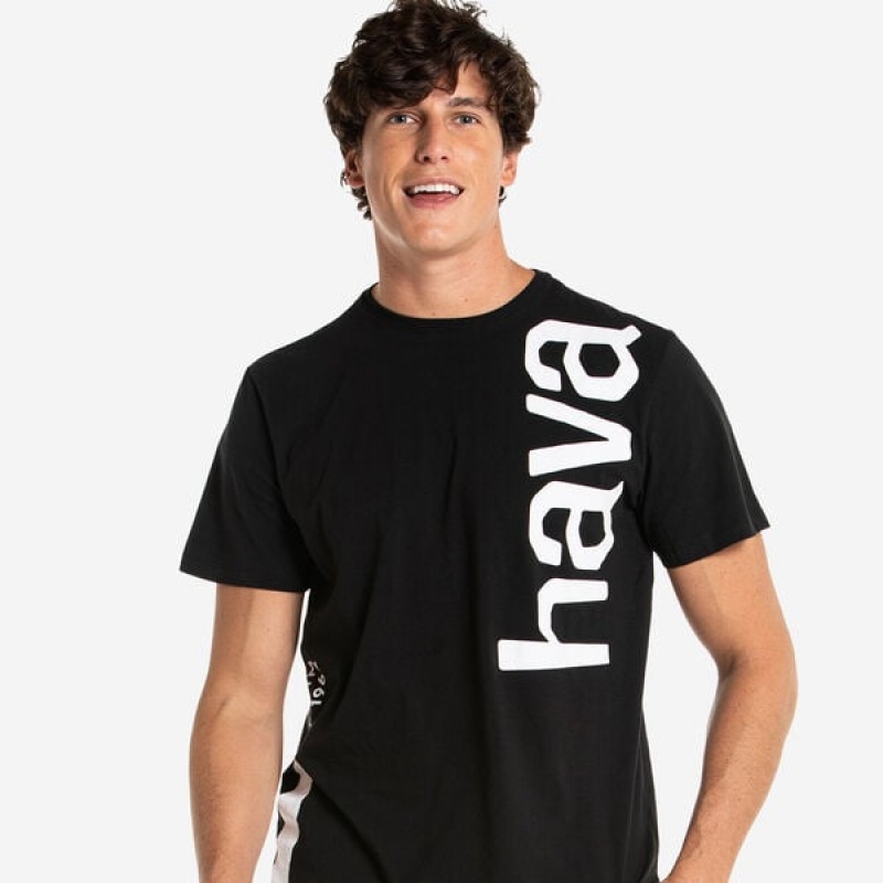 Havaianas New Logomania Men's T Shirts | DJLPXU-836