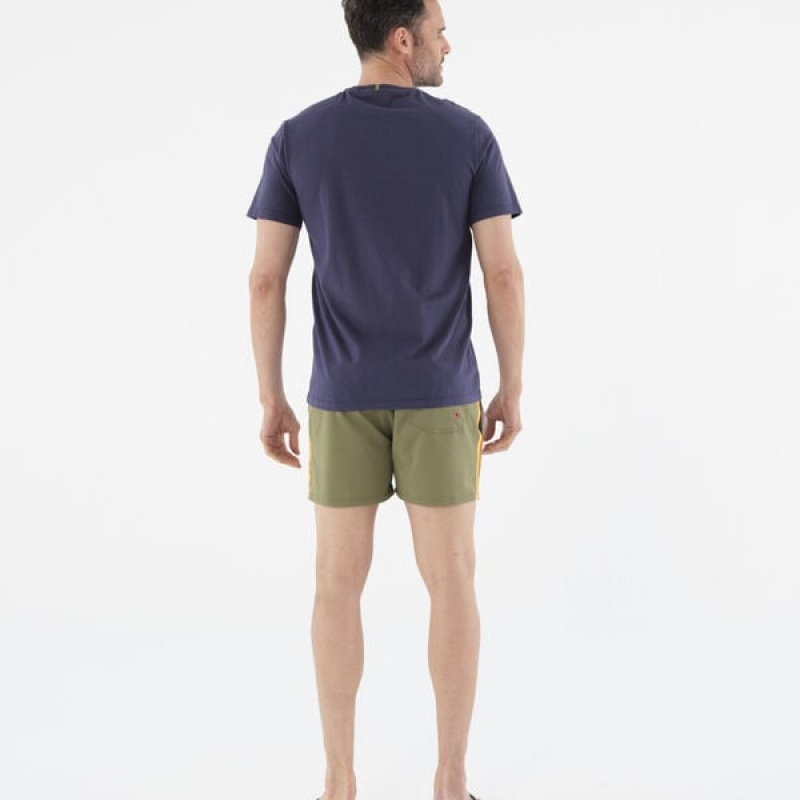 Havaianas Round Patch Men's T Shirts | QOGJFI-798