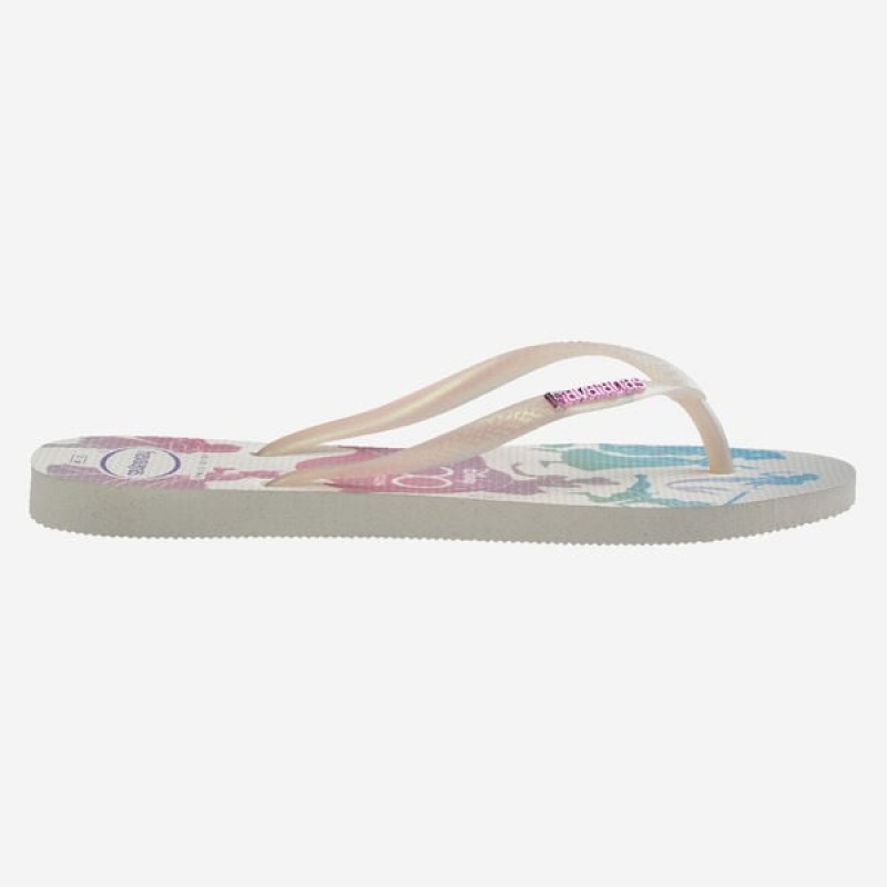 Havaianas Slim 100 Celebration Women's Flip Flops | ZTHUKB-091