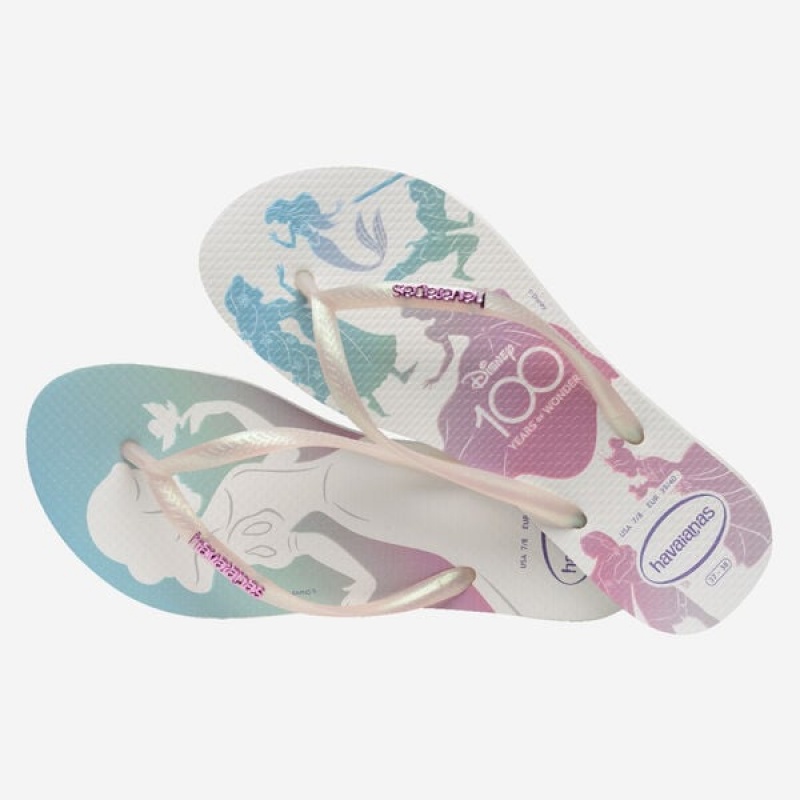 Havaianas Slim 100 Celebration Women's Flip Flops | ZTHUKB-091