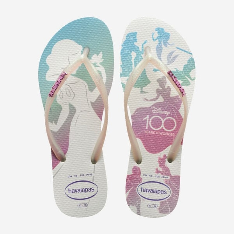 Havaianas Slim 100 Celebration Women\'s Flip Flops | ZTHUKB-091