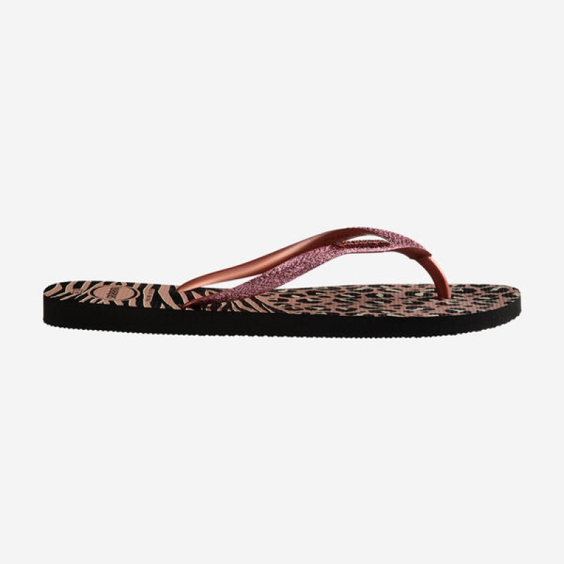 Havaianas Slim Animals Mix Women's Flip Flops | LAPVHZ-718