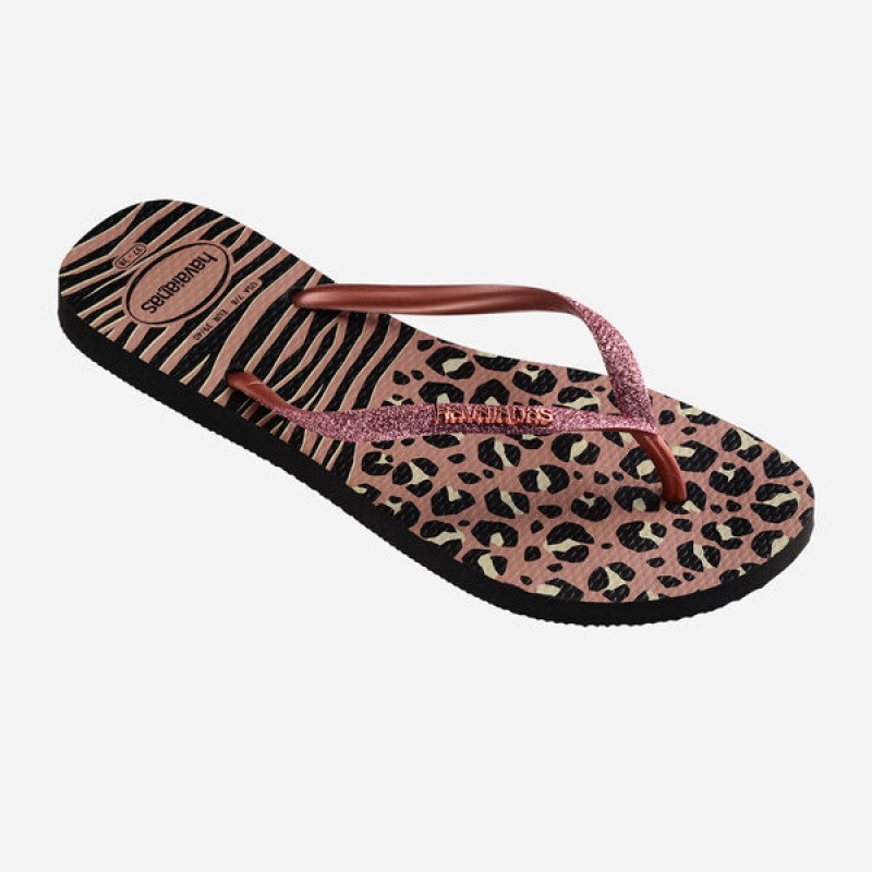 Havaianas Slim Animals Mix Women's Flip Flops | LAPVHZ-718