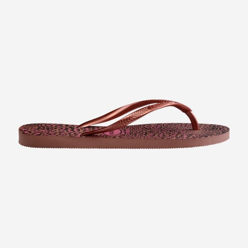 Havaianas Slim Animals Women's Flip Flops | OIAUFB-671