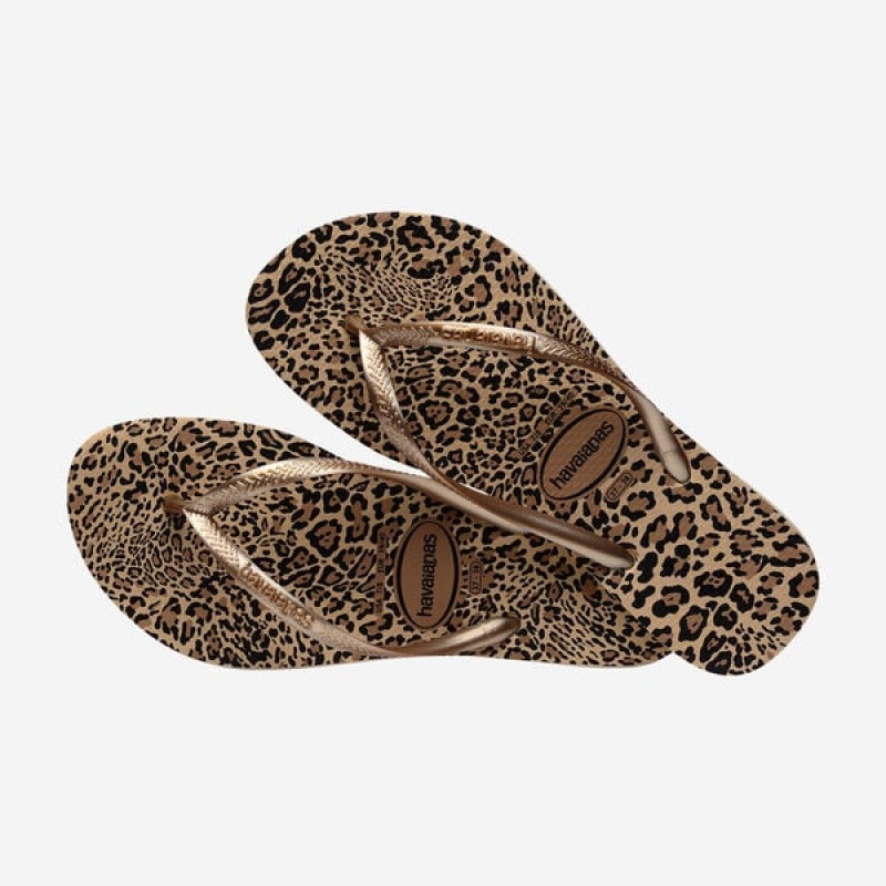 Havaianas Slim Animals Women's Flip Flops | VUBXKN-315