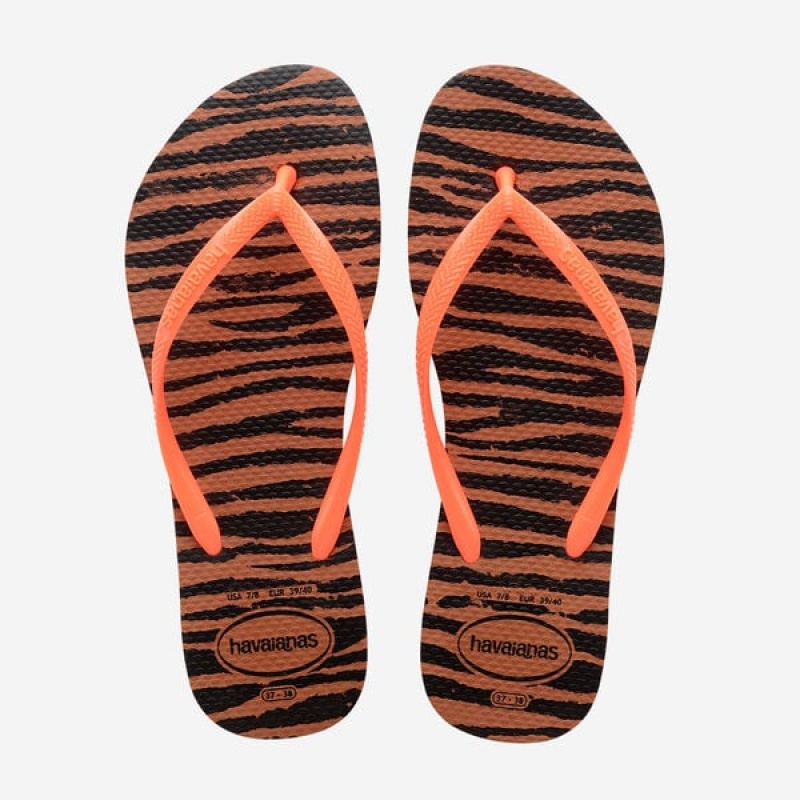 Havaianas Slim Animals Women\'s Flip Flops | IZVKDM-398