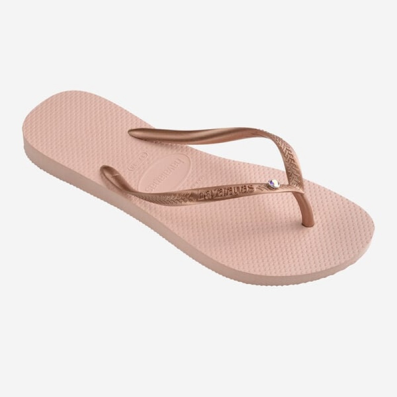 Havaianas Slim Crystal Sw II Women's Flip Flops | TJMKQC-073