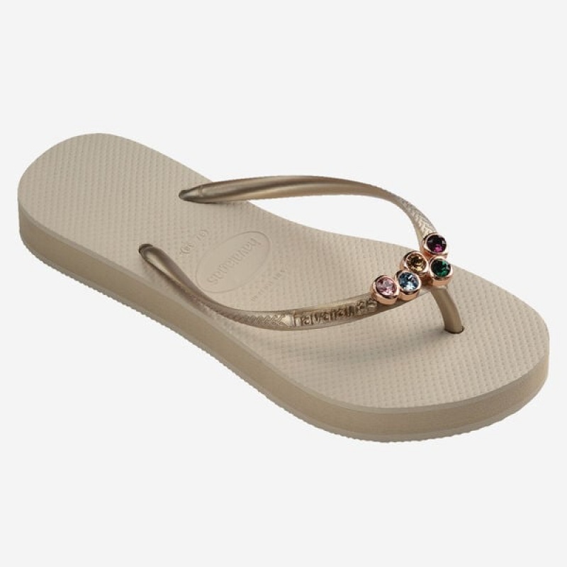 Havaianas Slim Flatform Luxury Women's Flip Flops | RHQBVT-673