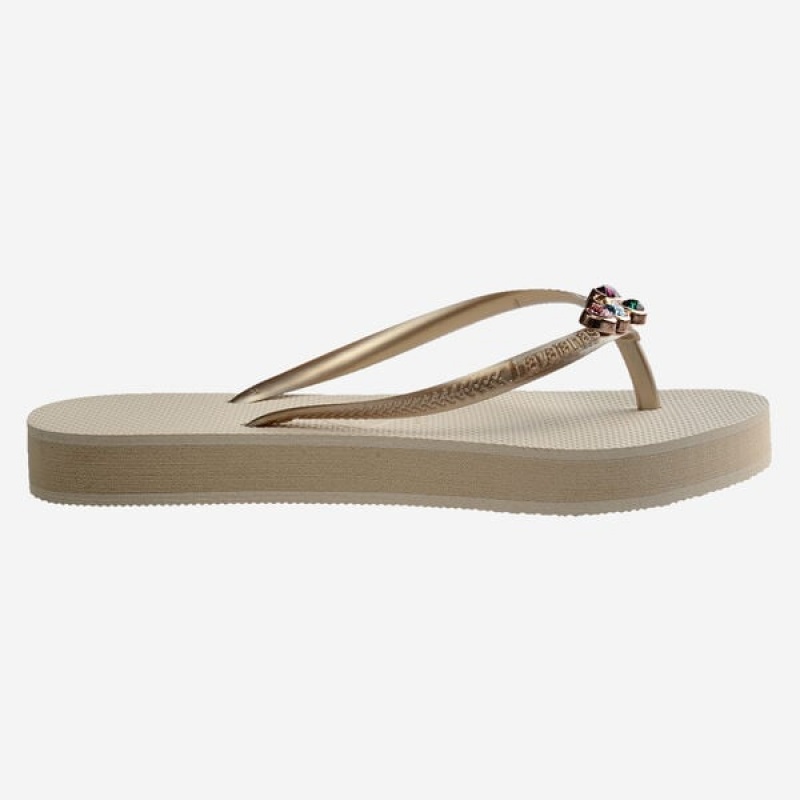 Havaianas Slim Flatform Luxury Women's Flip Flops | RHQBVT-673