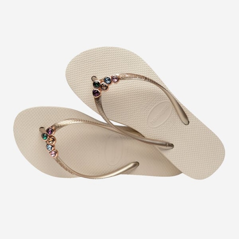 Havaianas Slim Flatform Luxury Women's Flip Flops | RHQBVT-673