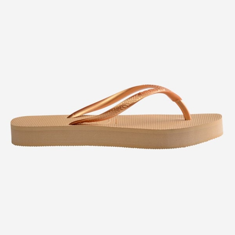 Havaianas Slim Flatform Women's Flip Flops | QYMJBI-184