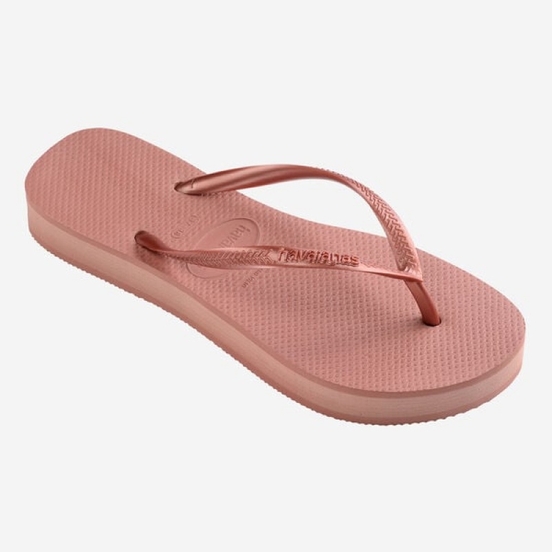 Havaianas Slim Flatform Women's Flip Flops | UBWEDH-076