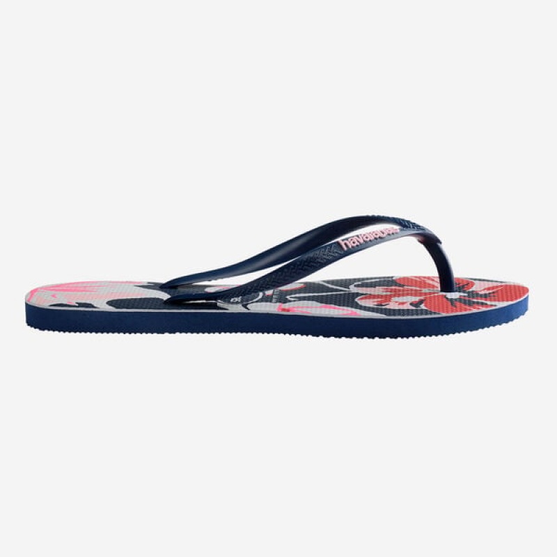 Havaianas Slim Floral Basic Women's Flip Flops | VGOIHE-651