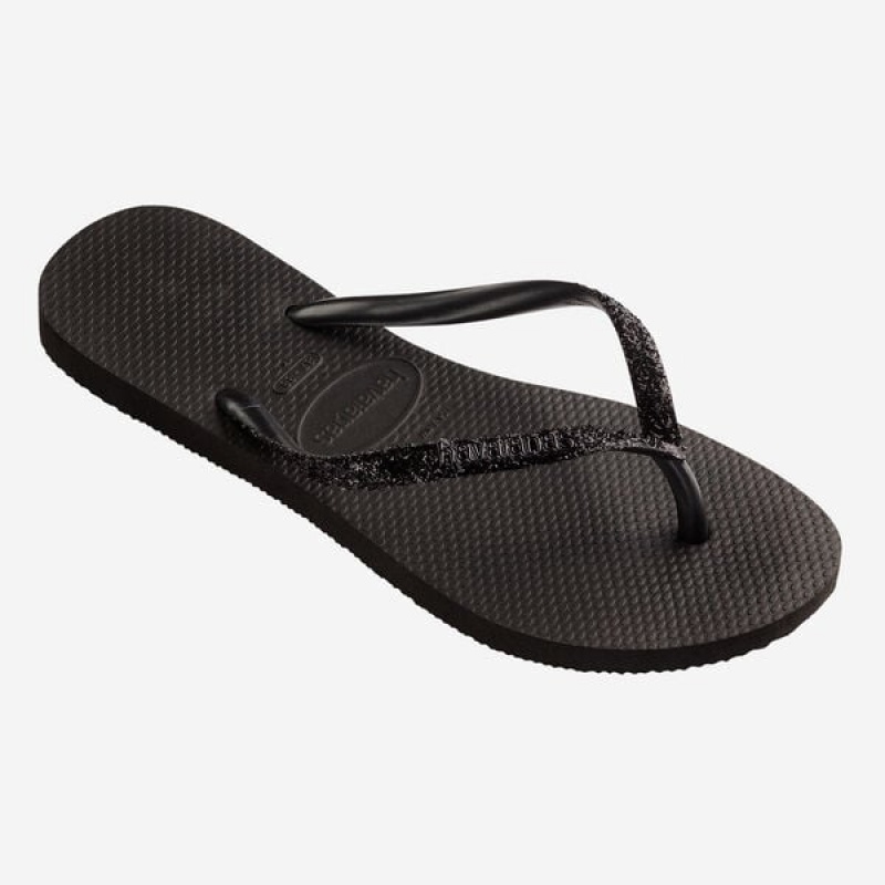 Havaianas Slim Glitter II Women's Flip Flops | XAQGCP-591