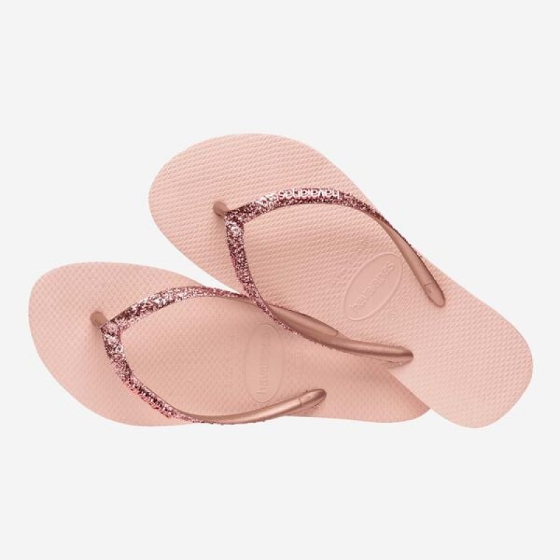 Havaianas Slim Glitter II Women's Flip Flops | SYXUGF-734