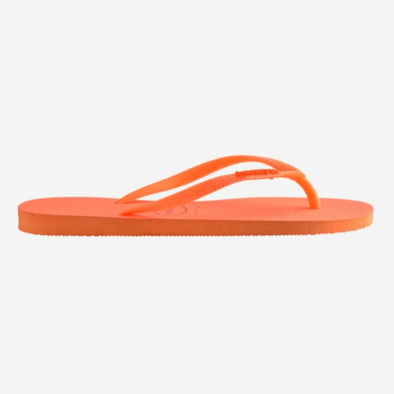 Havaianas Slim Glitter Neon Women's Flip Flops | XSRKPH-945