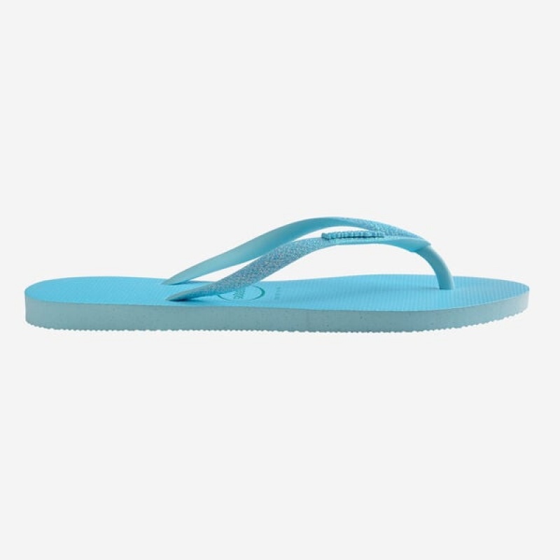 Havaianas Slim Glitter Neon Women's Flip Flops | FAQBNP-905