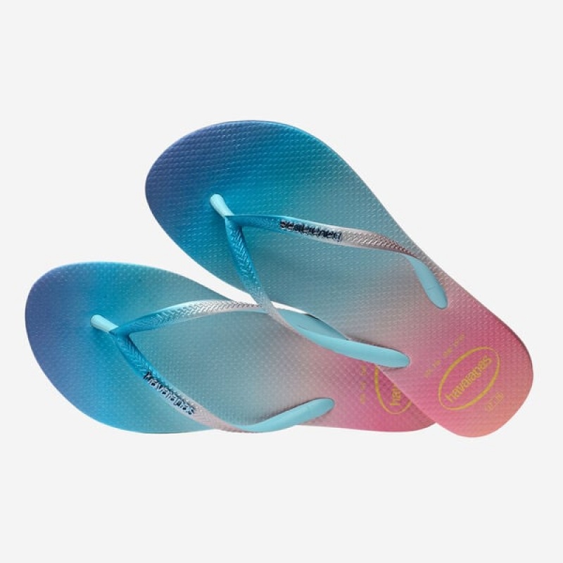 Havaianas Slim Gradient Sunset Women's Flip Flops | GXTMBN-687