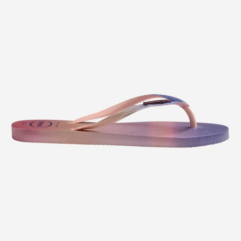 Havaianas Slim Gradient Sunset Women's Flip Flops | LJAYTH-075